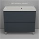 STYLE LINE Тумба напольная "Манхэттен 100" ЭМАЛЬ под ASTI 100 2 ящика PLUS графит ЛС-00002369