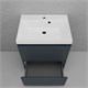 STYLE LINE Тумба напольная "Манхэттен 60" ЭМАЛЬ под ASTI 60 2 ящика PLUS графит ЛС-00002378