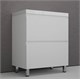 STYLE LINE Тумба напольная "Манхэттен 70" ЭМАЛЬ под ASTI 70 2 ящика PLUS белый матовый ЛС-00002374