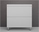 STYLE LINE Тумба напольная "Манхэттен 80" ЭМАЛЬ под ASTI 80 2 ящика PLUS белый матовый ЛС-00002371