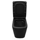 AZARIO Black King Унитаз-компакт 370х640х810 безободковый, с быстросъемным сиденьем микролифт, черный матовый (AZ-8303D) AZ-8303-D