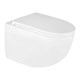AZARIO Terso Унитаз подвесной 495x360x370 безободковый, слив "Скрытое Торнадо" с быстросъемным сиденьем "Микролифт" (AZ-092E-UQ3) AZ-092E-UQ3