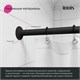 IDDIS Угловой карниз для ванной комнаты, 90-180 см, черный, , 060A200i14 060A200i14