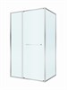 CEZARES Lux Душевой уголок прямоугольный двери раздвижные размер 120x80 см, цвет профиль - хром / стекло - прозрачное LUX-AH-FS-11-120/80-C-CR