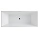 AZARIO Ванна акриловая MODERN 1700x750x580 отдельностоящая, в комплекте с сифоном и металлической рамой (AZ-6601-17075) AZ-6601-17075