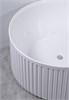 AZARIO Ванна акриловая GAMMA 1500x1500x580 свободностоящая, круглая, рифленая, в комплекте с сифоном и металлической рамой (AZ-6707) AZ-6707