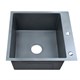 AZARIO Кухонная мойка NICOLE 500х500х220 нержавеющая сталь, в комплекте сифон, диспенсер, коландер, серая соты (AZG5050H) AZG5050H