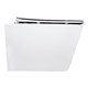 AZARIO Унитаз подвесной AIRA 340х485х365 безободковый, система смыва "Скрытое Торнадо", с быстросъемным сиденьем "Микролифт" (AZ-5171T-WHT) AZ-5171T-WHT