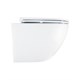 AZARIO Унитаз подвесной ADAGIO 360х485х365 безободковый, система смыва "Скрытое Торнадо", с быстросъемным сиденьем "Микролифт" (AZ-5177T-WHT) AZ-5177T-WHT