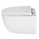 AZARIO Унитаз подвесной SERENATA 360х485х35 безободковый, система смыва "Скрытое Торнадо", с быстросъемным сиденьем "Микролифт" (AZ-5101T-WHT) AZ-5101T-WHT