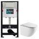 AZARIO Сет: Инсталляция для подвесного унитаза  NEW 3/6л + Унитаз подвесной  Grado безободковый, слив "Торнадо", сиденье микролифт (AZ-501A+AZ-0046-UQ1) AZ-501A+AZ-0046-UQ1