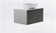 ASTRA-FORM Тумба подвесная М-40 70см 1ящ цв NCS S 3502-y мат./волна, раковина Атрия бел гл., столешница Solid бел гл. 4631177713484