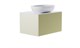ASTRA-FORM Тумба подвесная М-40 70см 1ящ цв RAL1013 мат./волна, раковина Атрия бел гл., столешница Solid бел гл. 4631177713514