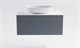 ASTRA-FORM Тумба подвесная М-40 90см 1ящ цв NCS S 3005-R80B мат./волна, раковина Атрия бел гл., столешница Solid бел гл. 4631177713620