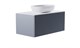 ASTRA-FORM Тумба подвесная М-40 90см 1ящ цв NCS S 3005-R80B мат./волна, раковина Атрия бел гл., столешница Solid бел гл. 4631177713620