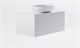 ASTRA-FORM Тумба подвесная М-40 90см 1ящ цв белый мат./волна, раковина Атрия бел гл., столешница Solid бел гл. 4631177713651