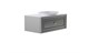 ASTRA-FORM Тумба подвесная Шарм 100см 1ящ  цв NCS S 3502-y мат. с раковиной Шарм бел гл. и столешницей Solid бел гл. 4631177713705