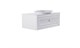 ASTRA-FORM Тумба подвесная Шарм 100см 1ящ  цв белый мат. с раковиной Шарм бел гл. и столешницей Solid бел гл. 4631177713736