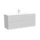 SANCOS Тумба подвесная Snob R 1195х390х500, c двумя ящиками оснащенными доводчиками, Bianco, арт.SNR120/39W SNR120/39W