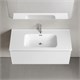 SANCOS Тумба подвесная Snob R 1.0 995х445х406, c одним ящиком оснащенным доводчиками, Bianco , арт.SNR1.0100W SNR1.0100W