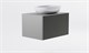 ASTRA-FORM Тумба подвесная М-40 80см 1ящ NCS S 3502-y мат./волна, раковина Атрия бел гл, столешница Solid в цвете 4631177714764