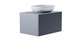 ASTRA-FORM Тумба подвесная М-40 70см 1ящ NCS S 3005-R80B мат./волна, раковина Атрия бел гл, столешница Solid в цвете 4631177714726