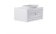 ASTRA-FORM Тумба подвесная Шарм 70см 1ящ белый матовый, раковина Шарм бел глянец и столешницей Solid бел матовый 4631177714993
