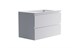 ASTRA-FORM Нижний шкаф Альфа 90 с 2 ящиками белый матовый +  Раковина "Альфа 90" 3060007+04010008