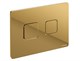 CERSANIT Кнопка ACCENTO SQUARE для AQUA пневматическая пластик золотой глянцевый A69085