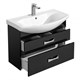 AQUATON Тумба под раковину Адель 80 черная, 1A193801AF950 1A193801AF950