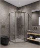 TIMO Душевой угол TTSS-100/13C-8R, раздвиж 1000*1000*2000, проф никель, стекло проз 8 мм T33R