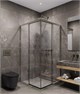TIMO Душевой угол TKSS-100/13C-8, раздвиж 1000*1000*2000, проф никель, стекло проз 8 мм T37
