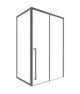 TIMO Душевая дверь TDSS-130/13C-8L, раздвиж 1300*2000, проф никель + торцевое стекло TSS-900/13C-8 900*2000, проф никель T49L+T60