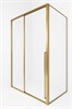 TIMO Душевая дверь TDSS-120/17C-8R, раздвиж 1200*2000, проф матовое золото + торцевое стекло TSS-900/17C-8 900*2000, проф матовое золото T52R+T62