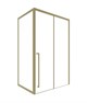 TIMO Душевая дверь TDSS-120/17C-8L, раздвиж 1200*2000, проф матовое золото + торцевое стекло TSS-1000/17C-8 1000*2000, проф матовое золото T52L+T63