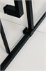 TIMO Душевая дверь TDSS-120/03C-8L, раздвиж 1200*2000, проф черный + торцевое стекло TSS-900/03C-8 900*2000, проф черный T56L+T64