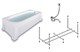 TIMO Комплект Акриловая ванна ROHA1770 170*70*580+каркас+слив-перелив+фронтальная панель+торцевая панель ROHA1770-KT17-SPV1505-FP17S-TP70S