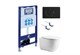 AQUATEK SET КЛАССИК cm-069 4в1 (рама INS-0000025 +крепление KKI-0000002 +кнопка KDI-0000069 +унитаз AQ1112-00 +тонкое сиденье с механиз) SET AQUATEK КЛАССИК cm-069 4в1