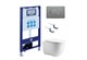 AQUATEK SET КЛАССИК cm-070 4в1 (рама INS-0000025 +крепление KKI-0000002 +кнопка KDI-0000070 +унитаз AQ1112-00 +тонкое сиденье с механиз) SET AQUATEK КЛАССИК cm-070 4в1