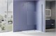 AQUATEK Душевая перегородка Walk In 120см, с держателем 1200мм, профиль оружейная сталь, стекло прозрачное+матовое, закаленное AQ.WI.120.3GM