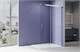 AQUATEK Душевая перегородка Walk In 120см, раздвижная, с держателем 1200мм, профиль хром, стекло прозрачное, закаленное AQ.WISL.120.1CH