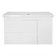 AZARIO Комплект Тумба KANTRI 100/2 1005х455х870 подвесная, дверь с раковиной Фостер 100, белый глянец (CS00097258) CS00097258