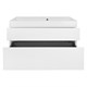 AZARIO Комплект тумба Velluto 100 1000х450х660 подвесная, с раковиной Астория 100, белый матовый (CS00097538) CS00097538