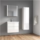 AZARIO Комплект тумба Velluto 100 1000х450х660 подвесная, с раковиной Астория 100, белый матовый (CS00097538) CS00097538
