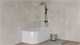 AZARIO Ванна акриловая Sheer A 1500x800x600 пристенная, правосторонняя, в комплекте с сифоном и металлической рамой (AZ-1859-B-1.5) AZ-1859-B-1.5