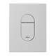 ABBER Кнопка смыва AC0124MW пневматическая, белая матовая AC0124MW