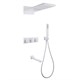 ABBER Душевая система Daheim AF8253W скрытого монтажа с изливом, термостат, белая матовая AF8253W