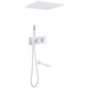 ABBER Душевая система Daheim AF8254W скрытого монтажа с изливом, термостат, белая матовая AF8254W