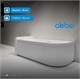 ABBER Акриловая ванна AB9412-1.5 R белая AB9412-1.5 R