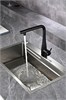 AQUAme AQM9902MB  Cucina  Смеситель для кухни с выдвижным L-образным изливом, черный матовый AQM9902MB